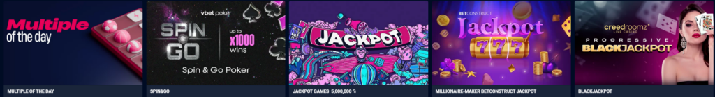 BlackJackpot et bonus VBet